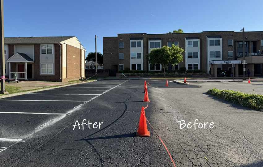 Sealcoated Hunter Square Apartments