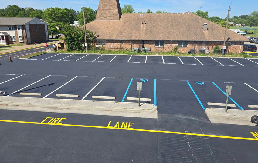 Striped Hunter Square Apartments