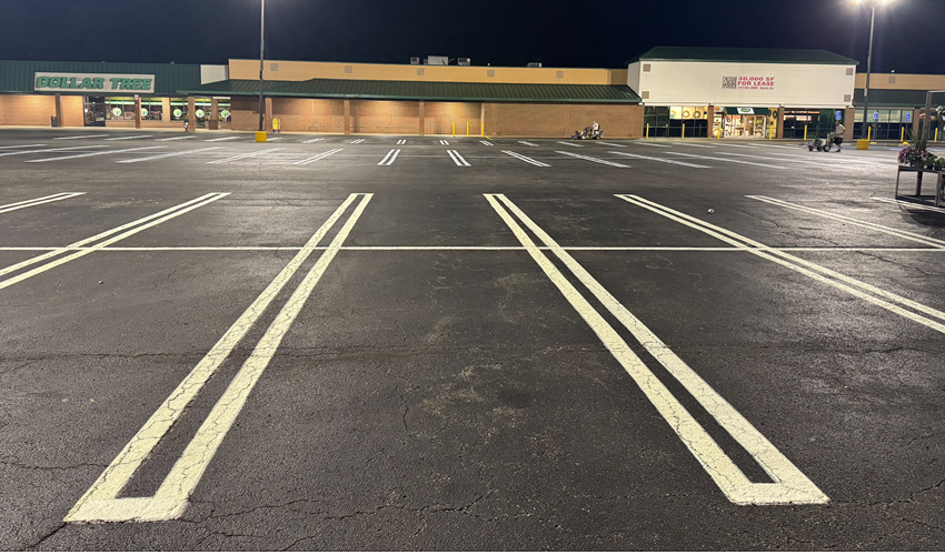 Sealcoat and Striped Poquoson VA