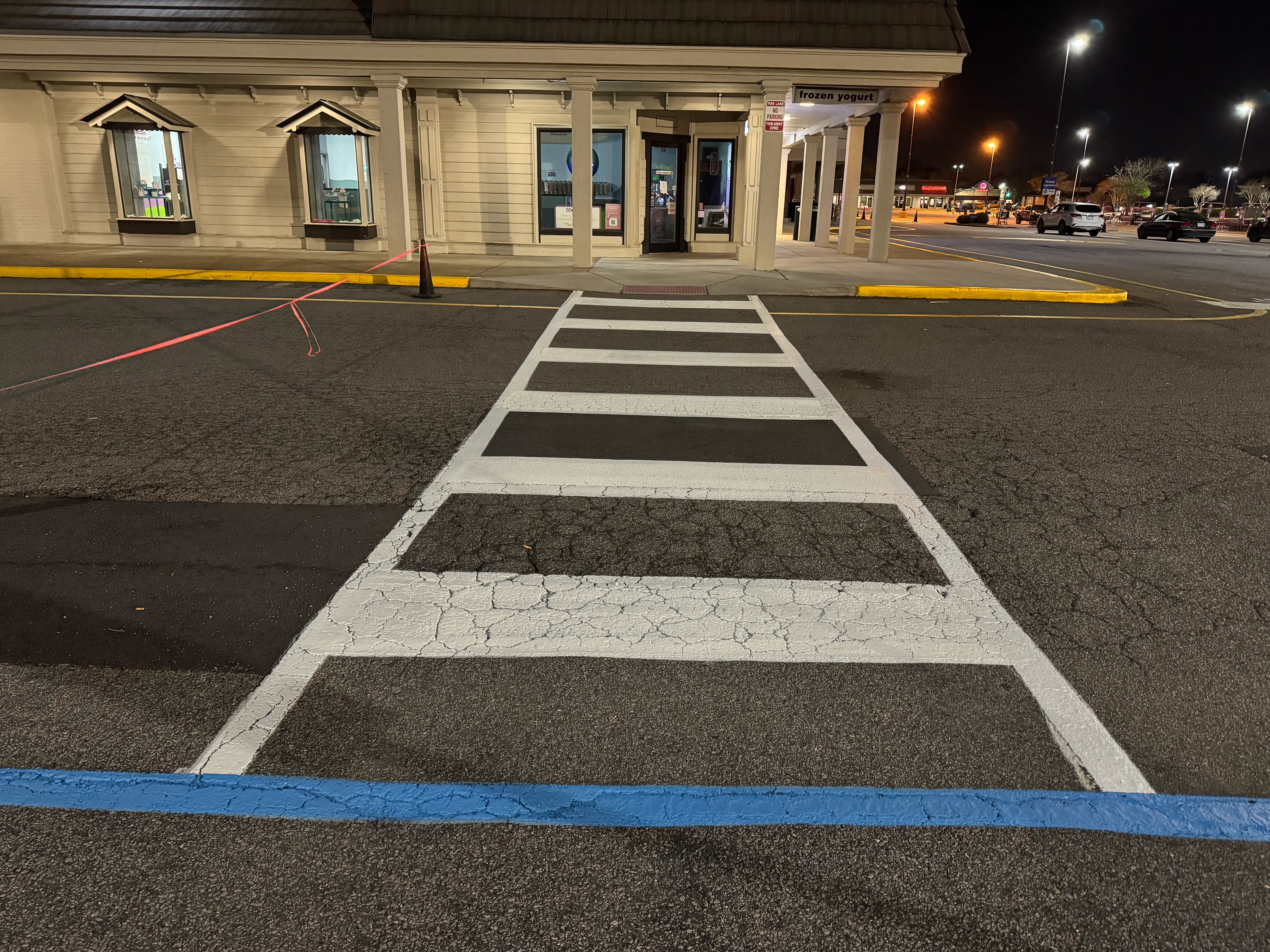 Providence Square was striped 2