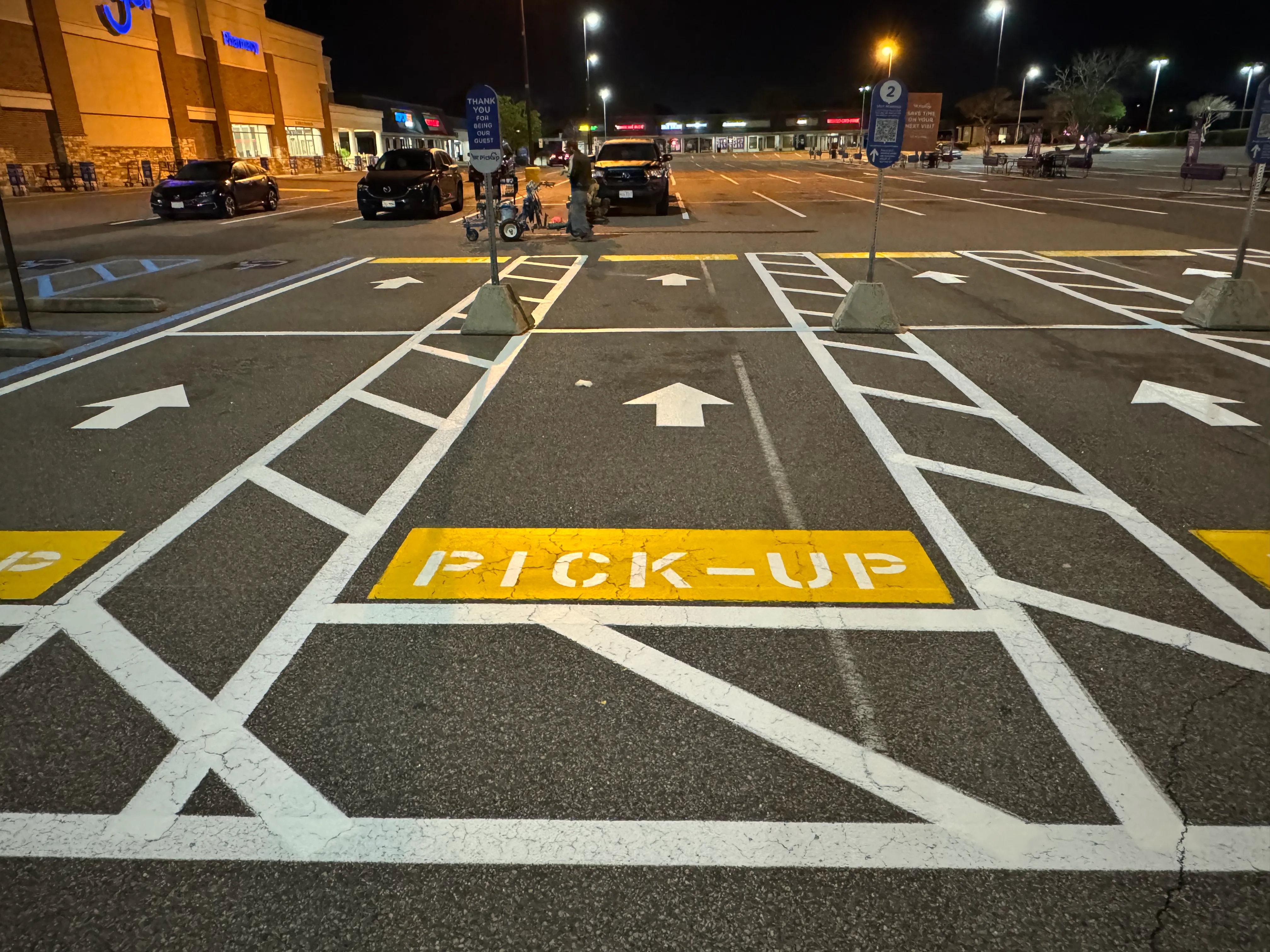 Providence Square was striped 9